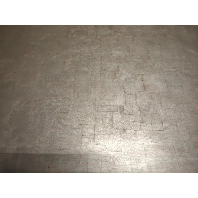 Ornamental & Decorative Materials Contemporary Baker Luxe Style White Gold Leaf Cocktail Table For Sale - Image 7 of 10