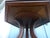 Vintage Octagonal End Table Carved Wood With Glass Top For Sale - Image 4 of 6