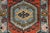 3X6Ft. Brunt Orange Light Blue Persian Design Inspired Hand Knotted Wool Runner Rug For Sale - Image 6 of 6