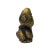 This is a Chinese Fengshui snake on an ingot figure made of metal in a bronze color with a precise accent on the body....