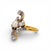 Antique 1910 Art Nouveau Pearl Ring - 18k Gold / Platinum, Size 7 For Sale - Image 4 of 7
