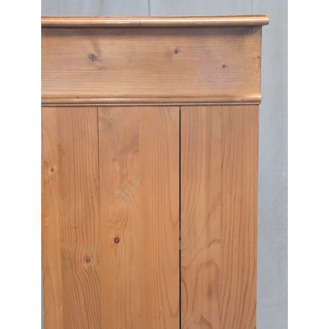 Vintage German Natural Pine Tall Cabinet Cupboard For Sale - Image 15 of 17