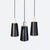 Vintage Black and White Pendants, 1960s, Set of 3 For Sale - Image 3 of 7