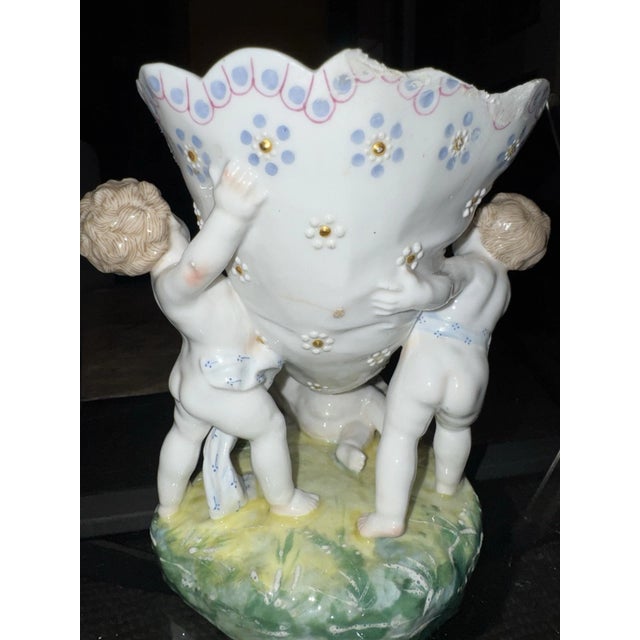 Vion Et Baury 19th Century Bisque Porcelain Figural Compote Made for the Paris Exposition For Sale - Image 10 of 14