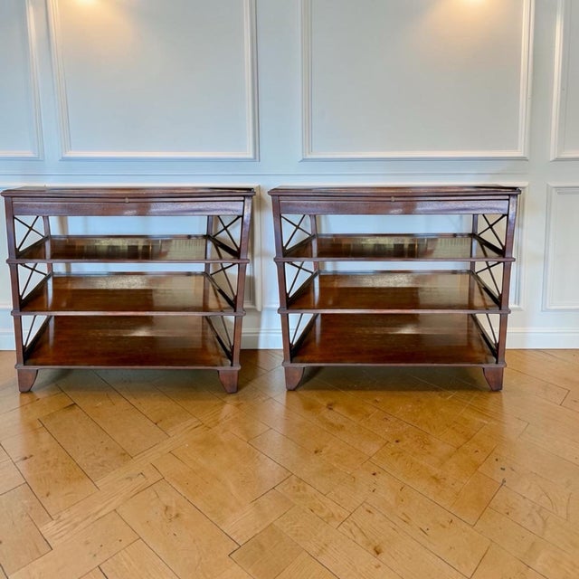 Traditional Rose Tarlow Pemberley Bookstand Side Table- A Pair For Sale - Image 3 of 6