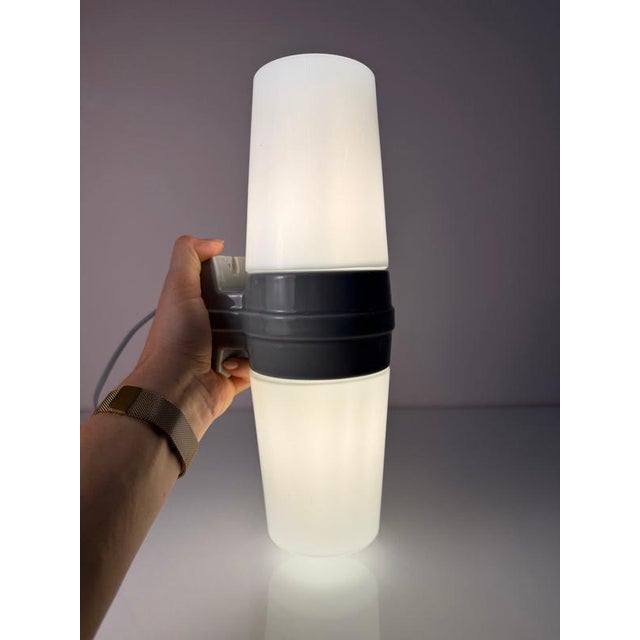 Sigvard Bernadotte Model 6065 Wall Lamp in Grey by Sigvard Bernadotte for Ifö For Sale - Image 4 of 11