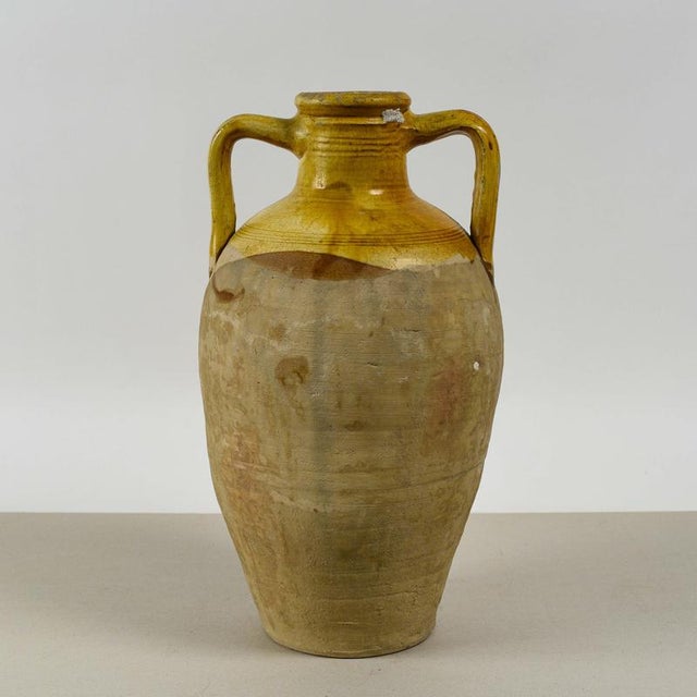 Glazed Ceramic Oil Amphora Vase For Sale - Image 9 of 9