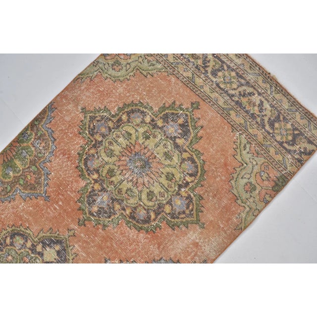 1960s Oushak Anatolian Wool Hallway Runner For Sale - Image 10 of 10