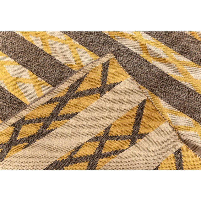 Doris Leslie Blau Vintage Swedish Flat-Weave Rug, Double-Sided Geometric Design For Sale In New York - Image 6 of 6
