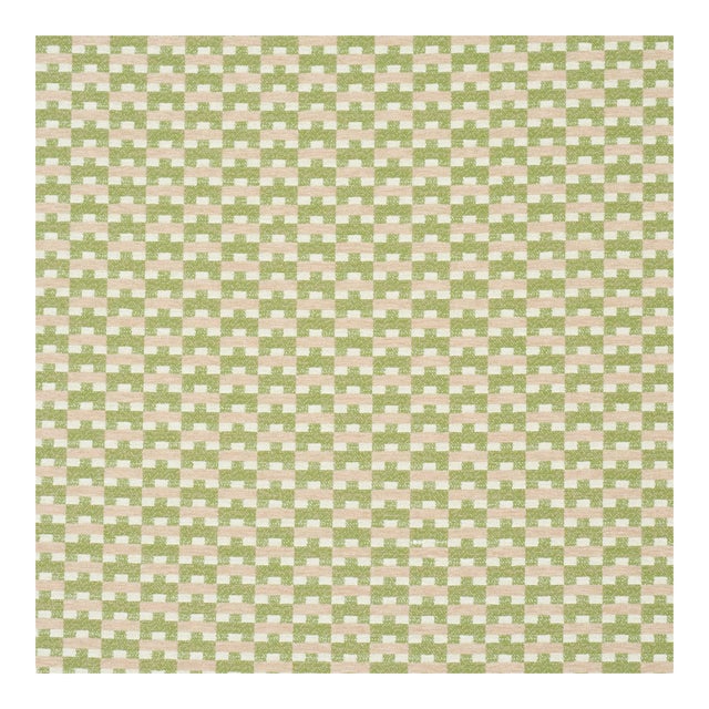 Schumacher Thatcher Performance Fabric In Green For Sale
