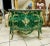 Green Louis XV Style Green Commode Marble Topped For Sale - Image 8 of 9