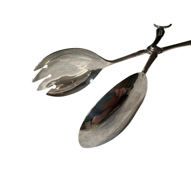 Vintage Raimond Sheffield England Silver Plate Serving Tongs For Sale - Image 6 of 10