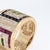 Metal 70s Gemstone Diamond Cigar Band 14k Yellow Gold 15mm Wide Ring Sz 6 Jewelry For Sale - Image 7 of 7