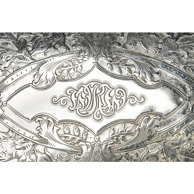 Art Nouveau Stunning Antique Tiffany & Co Sterling Silver Box Art Nouveau Engraved Presentation Box Nyc New York History Luxury Home Decor For Sale - Image 3 of 16