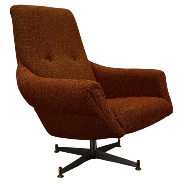 - Made in Italy - Made of metal, fabric - Original upholstery - Very comfortable - Good, original condition. - seat height...