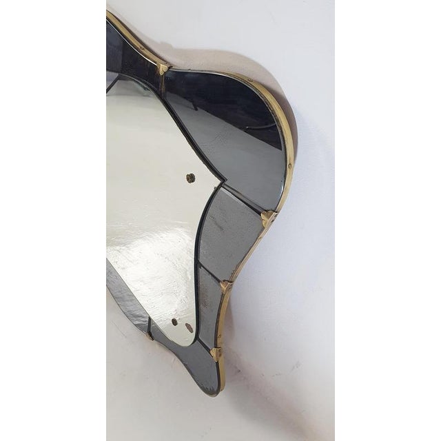 Large Mid-Century Modern Butterfly Wall Mirror, Italy, 1950s For Sale - Image 13 of 14