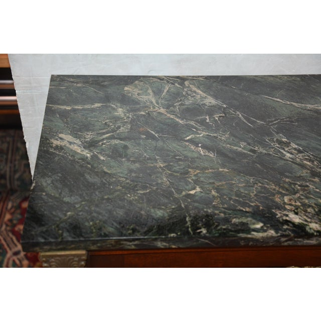 Late 20th Century Vintage Quality Fine Mahogany Classical Style Console Cabinet For Sale - Image 5 of 8