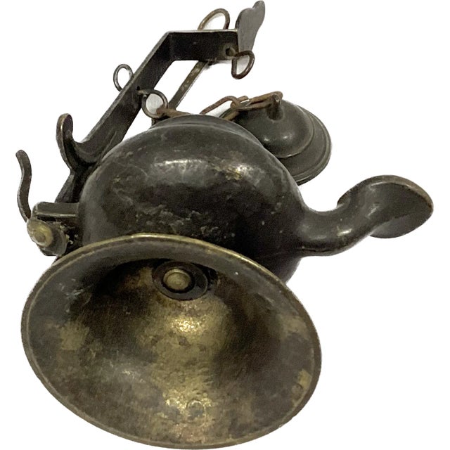 18th Century Italian Bronze Hanging Oil Lamp For Sale In Tampa - Image 6 of 7