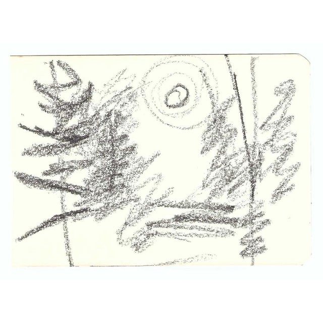 MCM landscape drawing by Robert Henry Angeloch (1922-2011). Marked on the back "RA 60s" and an estate stamp. Bob Angeloch...