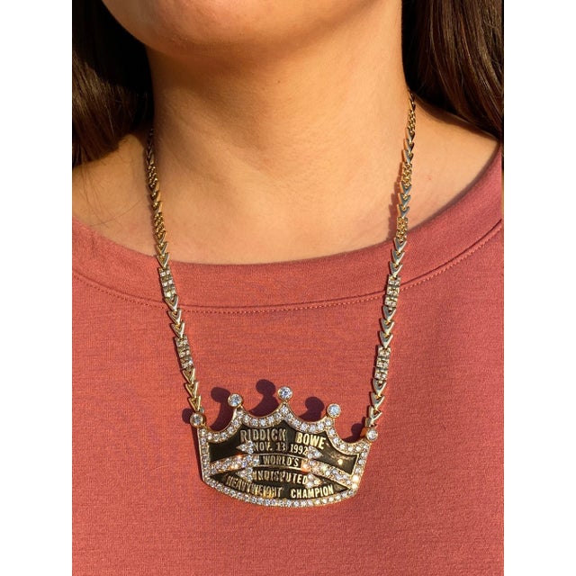 The Boxer: Original Riddick Bowe Undisputed Heavy Weight Champion Boxer Necklace from Riddick Bowe For Sale - Image 4 of 5