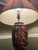 Vintage 31" Japanese Satsuma Moriage Table Lamp With Pleated Shade For Sale - Image 13 of 18