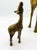 Mid-Century Modern Vintage Leonard Solid Brass Giraffe Mother and Baby Statues - Pair For Sale - Image 3 of 5