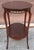 Brown Early 20th C. Refinished French Regency Mahogany Tiered Tea Side Table With Brass Accents For Sale - Image 8 of 13