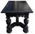 Antique 19c Jacobean Ebony Writing Side or Breakfast Table.
