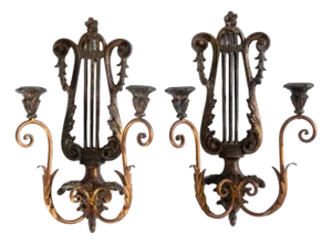 Pair of 1960's Palladio Candle Wall Sconces