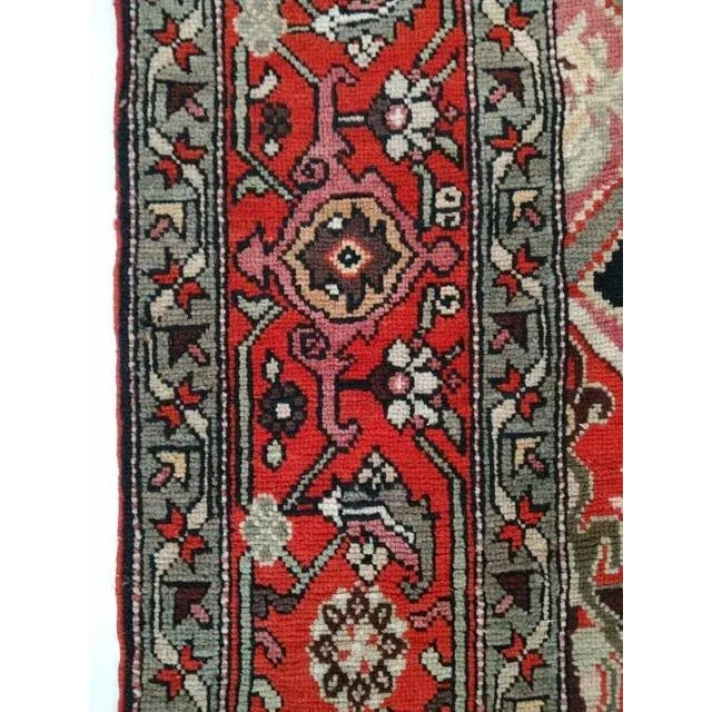 Textile Vintage Karabagh Palace Rug For Sale - Image 7 of 10