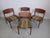 1960s four Danish teak dining chairs The dining chairs feature a light slim yet solid and sturdy design with a wooden...