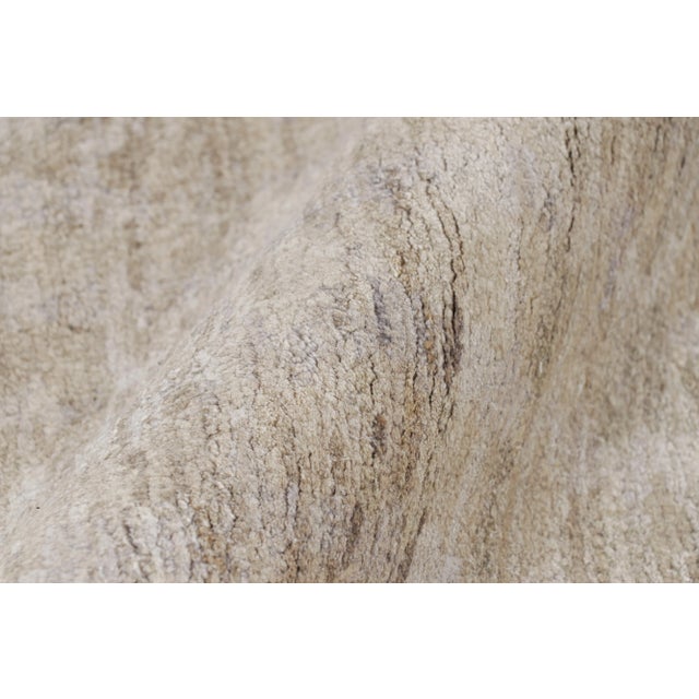 Textile Rug & Kilim’s Contemporary Textural Rug in Beige-Brown and Gray Tones - 13x19 For Sale - Image 7 of 8