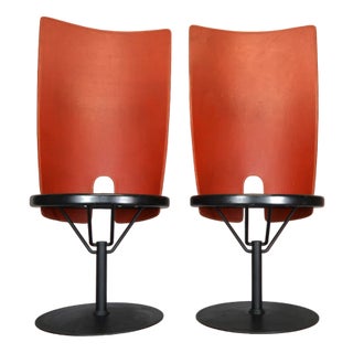 Set of Swivel Chairs by Borge Lindau for Bla Station, 1986 For Sale