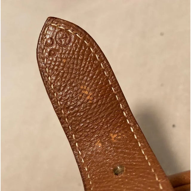 Contemporary Vintage Hermes Trim Bag with Hand Painted Tiger For Sale - Image 3 of 12