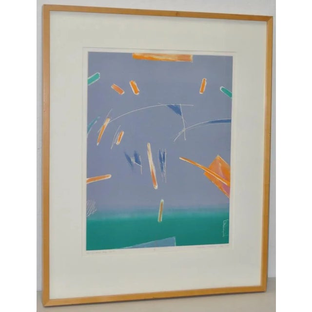 Printmaking Materials Mireille Morency-Lay (Canadian B.1943) "Jump for Joy" Monotypes 20th C. - a Pair For Sale - Image 7 of 9