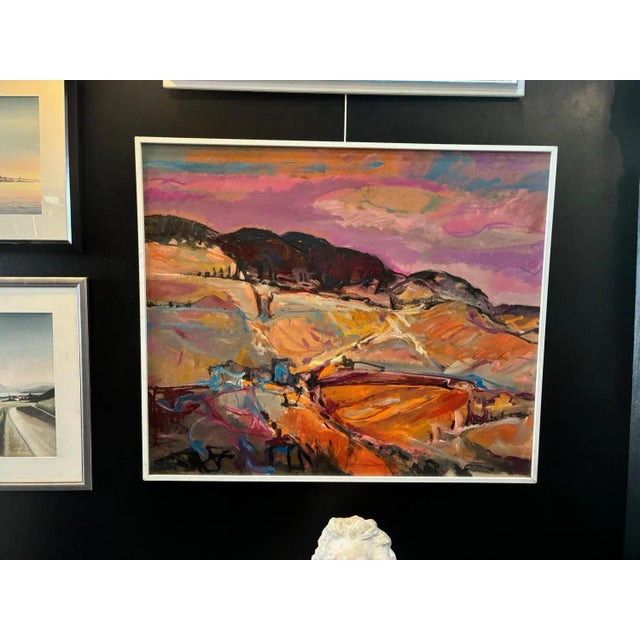 Jean Krillé, Landscape No. 87, Oil on Masonite, 1985 For Sale - Image 7 of 10