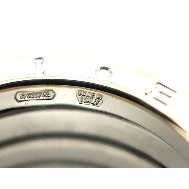 Metal Mid 20th Century Bvlgari B.zero1 Four Band Ring in 18k White Gold w/Cert Size 5 / EU 50 For Sale - Image 7 of 8
