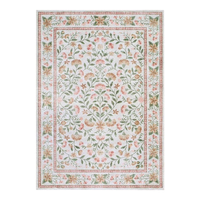 Lavable Machine Woven Rug Cream 8x10 For Sale