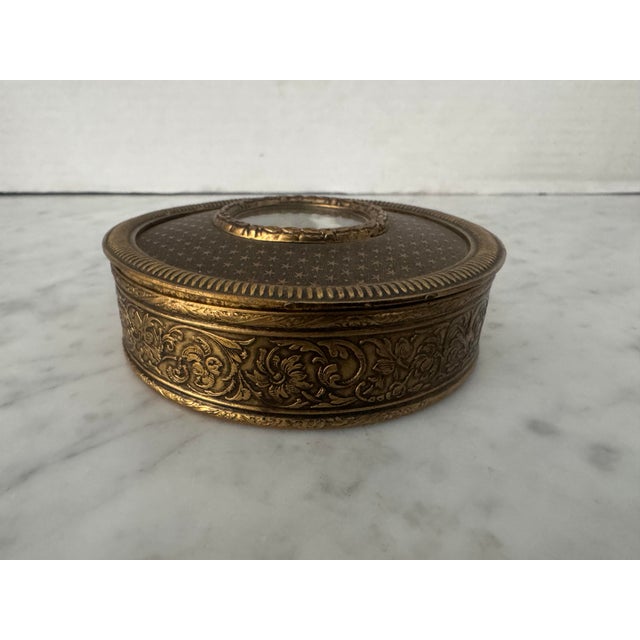 Metal Antique French Trinket Box For Sale - Image 7 of 7
