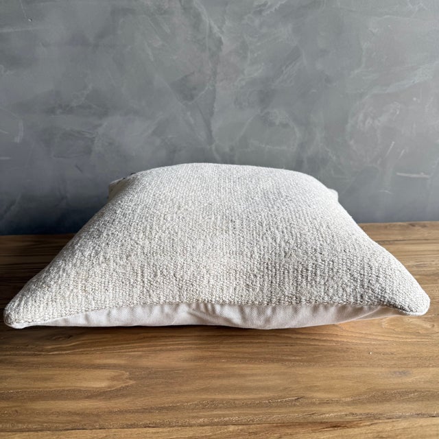 Vintage Rug Pillow Cover With Original Seams For Sale In Los Angeles - Image 6 of 6