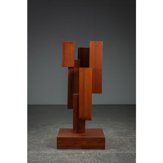 Jan Hoog, Constructivist Sculpture, 20th Century, Wood For Sale - Image 4 of 15