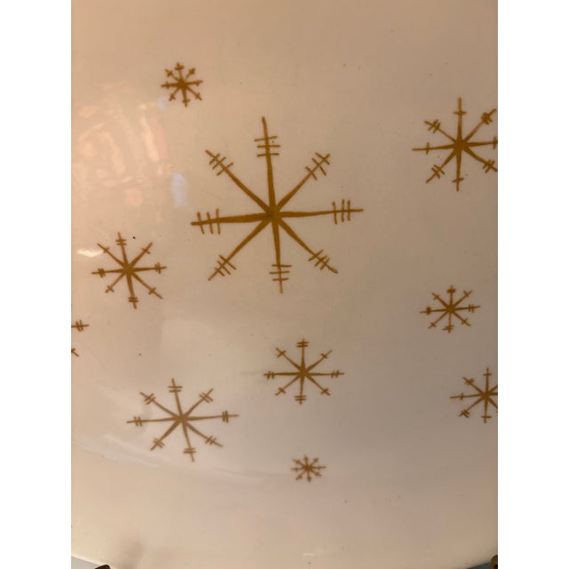 Mid-Century Modern 1950s Mid-Century Modern Atomic Starburst Oval Platter, 13.25″ For Sale - Image 3 of 4