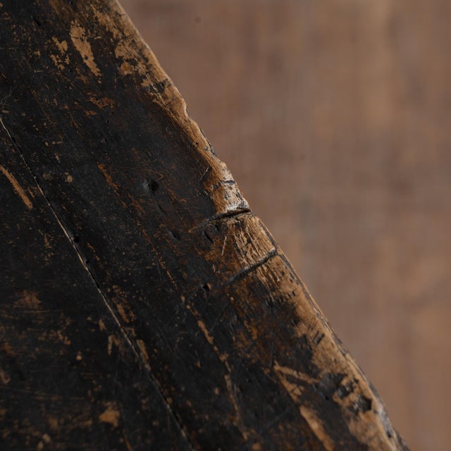 Mid 19th Century 19th Century Swedish Black Painted Pine Side Table For Sale - Image 5 of 18