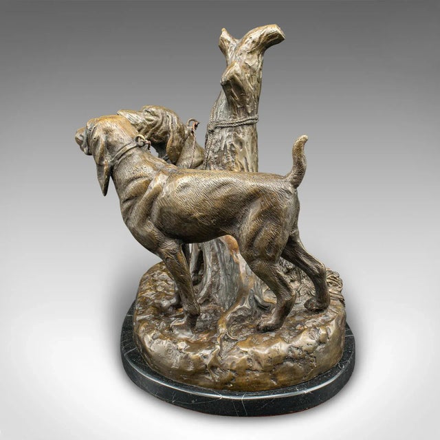Mid 20th Century 1950's Vintage Bronze Bloodhound Ornament For Sale - Image 5 of 12