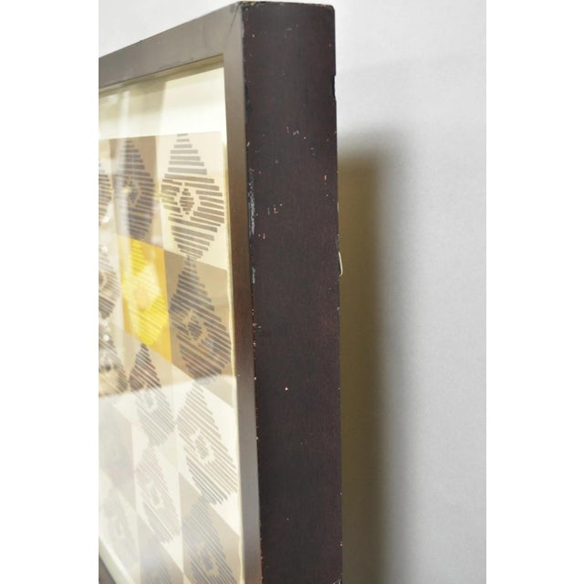 Contemporary Modern Melissa Wood Ikat Abstract Large 80" Glicees Print Wall Art For Sale - Image 10 of 18