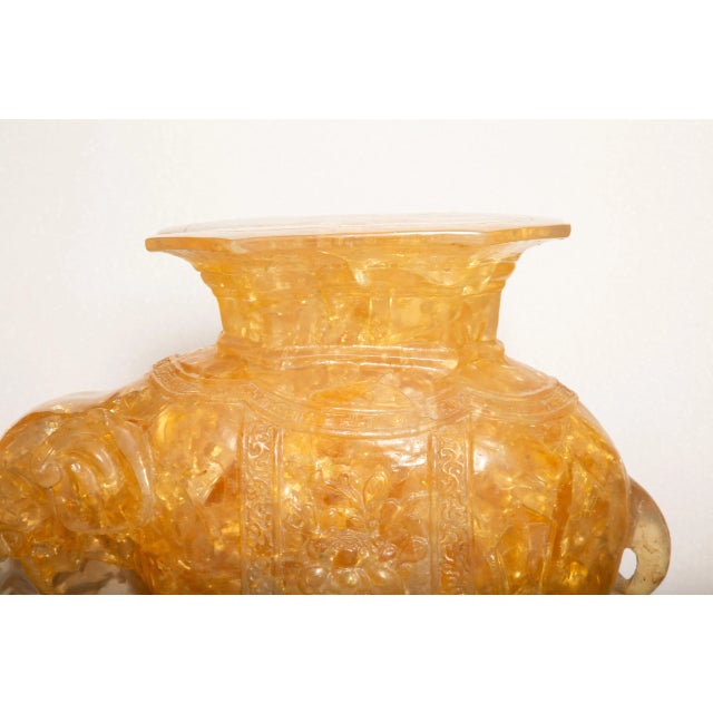 Timeless Artistry: Vintage Pierre Giraudon Elephant Lucite Side Table For Sale In New York - Image 6 of 6