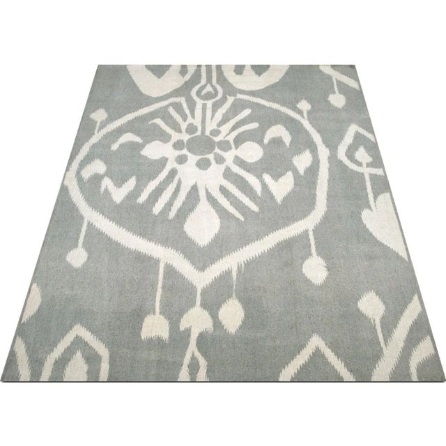 Contemporary Ikat Design Kilim For Sale - Image 4 of 5
