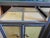 Green Pair of Venezia Furniture Industrial Modern Steel & Stained Wood Nightstands / End Tables With Glass Tops For Sale - Image 8 of 16