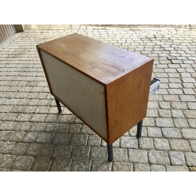 Vintage Sliding Door Office Cabinet For Sale - Image 9 of 11