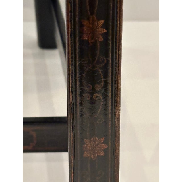 George III Style Mahogany & Leather Armchairs -A Pair For Sale - Image 9 of 12